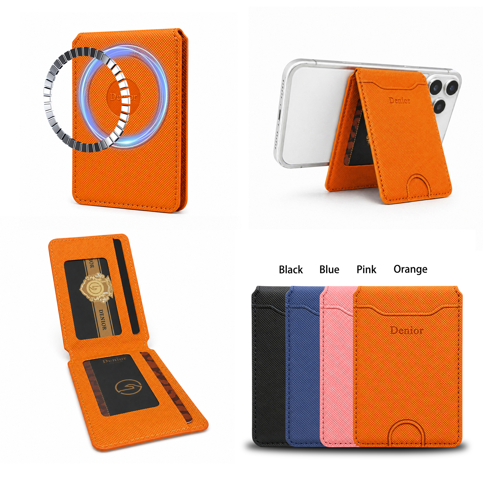 Luxury Bags Leather - Mobile Phone Wallet Stand Magnet Flip