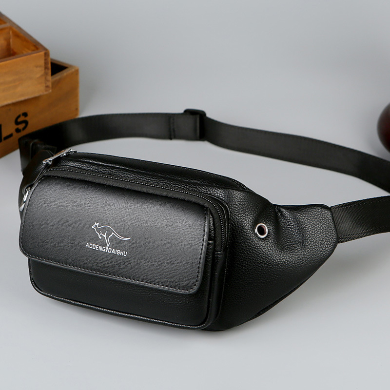 Luxury Bags Leather - Luxury Brand Waist Bag Men Leather
