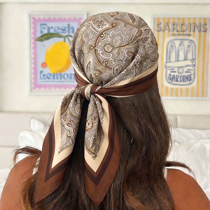 Luxury Bags Trending - Luxury Women Silk Square Scarf Floral