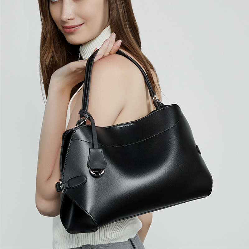 BURMINSA Genuine Leather Offic – обзор и цена Structured Handbag Top Handle