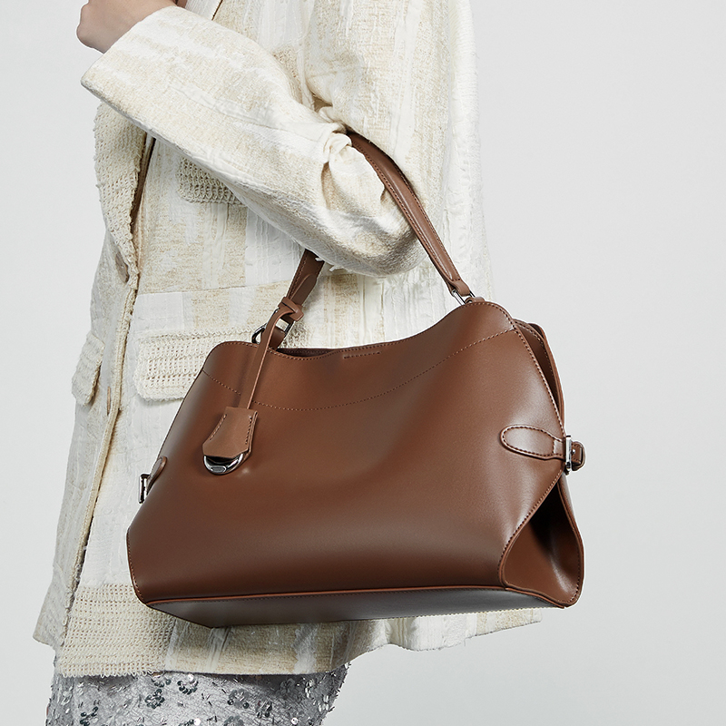 BURMINSA Genuine Leather Offic – обзор и цена Structured Handbag Top Handle