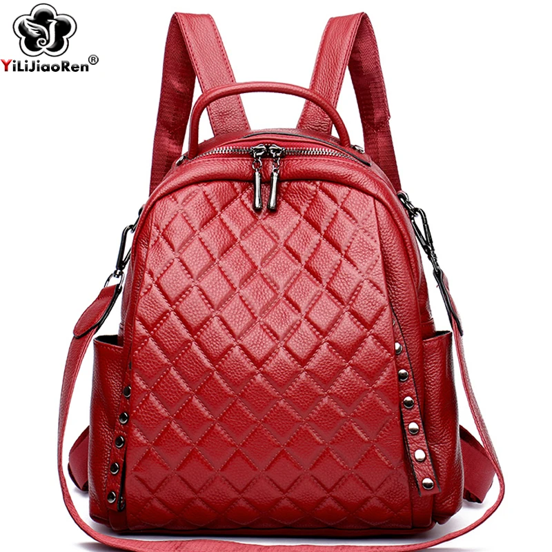 Genuine Leather Rucksack Women – обзор и цена Luxury Bags Leather