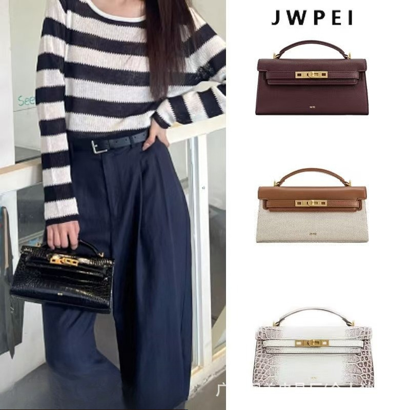 JW PEI Noor Women's Croc Embos – обзор и цена Structured Handbag Top Handle