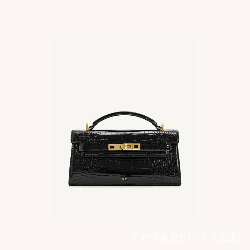 JW PEI Noor Women's Croc Embos – обзор и цена Structured Handbag Top Handle