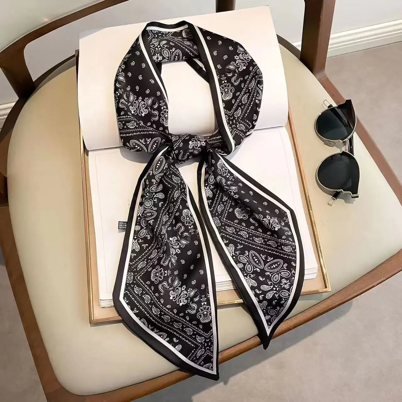 Design Print Skinny Scarf Plai – обзор и цена Luxury Bags Trending