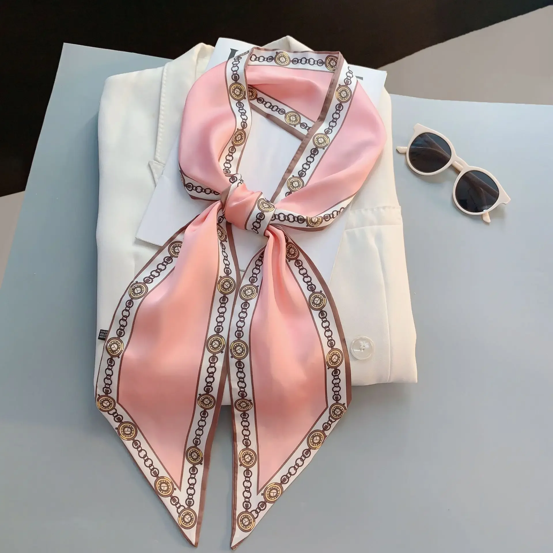 Design Print Skinny Scarf Plai – обзор и цена Luxury Bags Trending