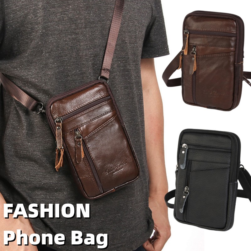 Men Luxury Genuine Leather Pho – обзор и цена Luxury Bags Mini