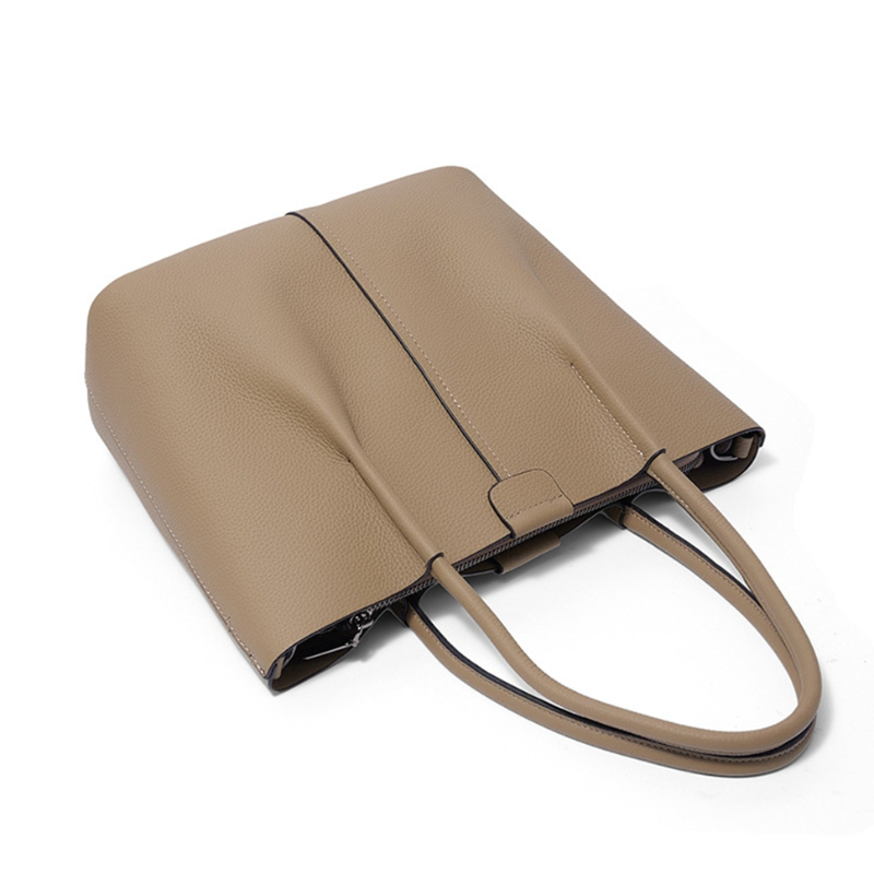 Textured Genuine Leather Handb – обзор и цена Structured Handbag Top Handle