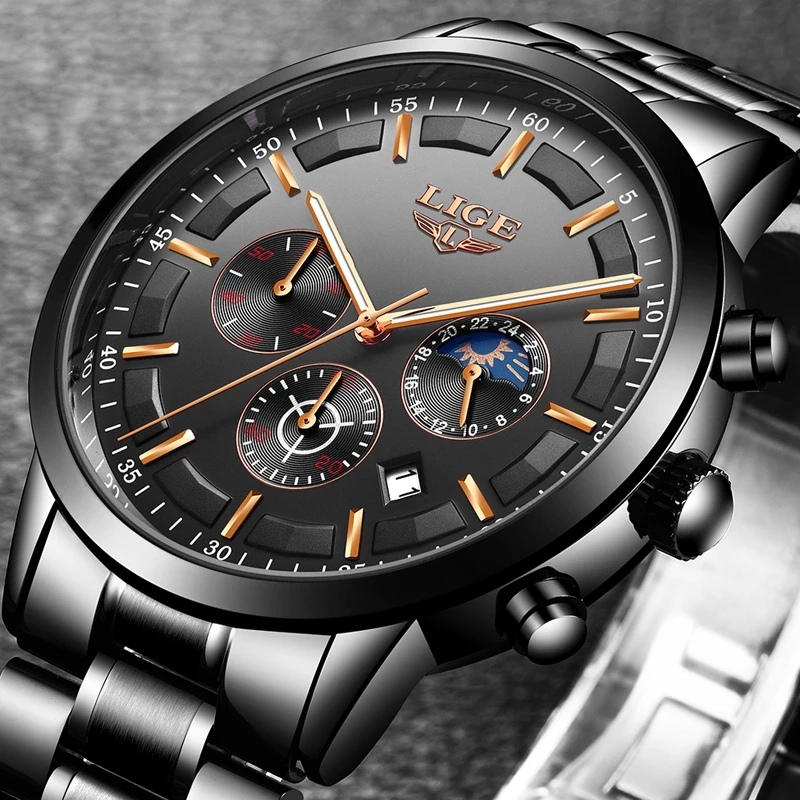 LIGE Business Watches Mens Top – обзор и цена Luxury Bags Brands List