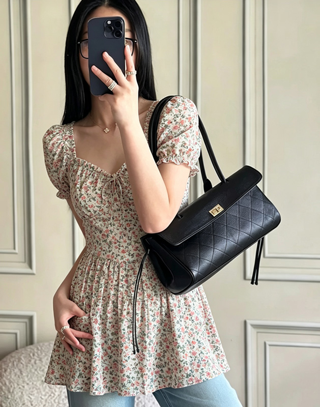 CLAREGQI  2026 New Genuine Lea – обзор и цена Structured Handbag Top Handle