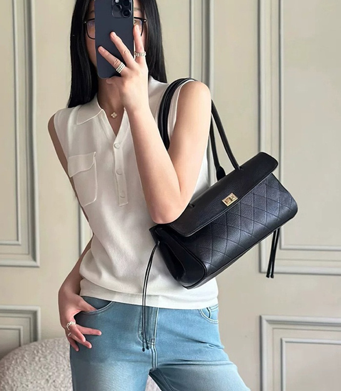 CLAREGQI  2026 New Genuine Lea – обзор и цена Structured Handbag Top Handle