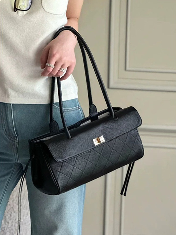CLAREGQI  2026 New Genuine Lea – обзор и цена Structured Handbag Top Handle